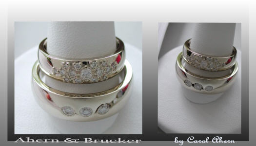 18k diamond men's women's wedding bands Basic Man's ring in Platinum